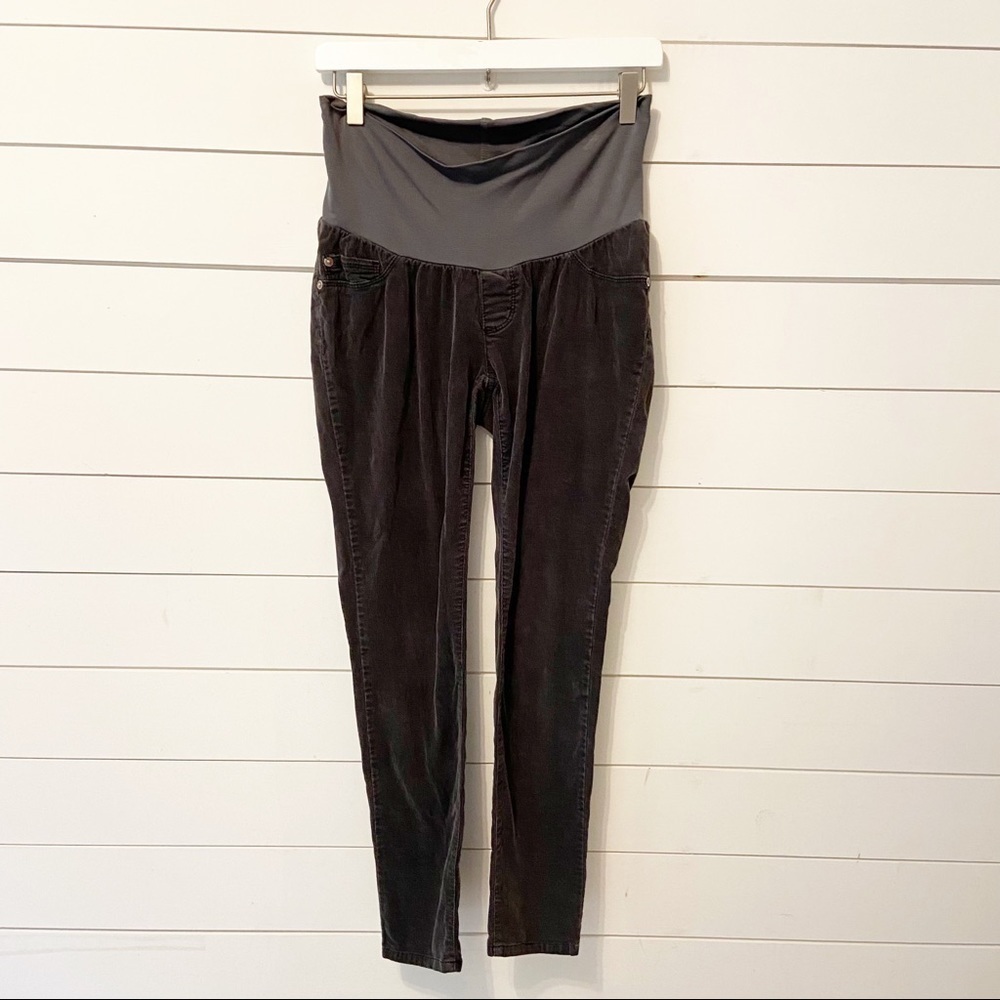 A Pea in the Pod | Gray Corduroy Skinny Pants Size XS